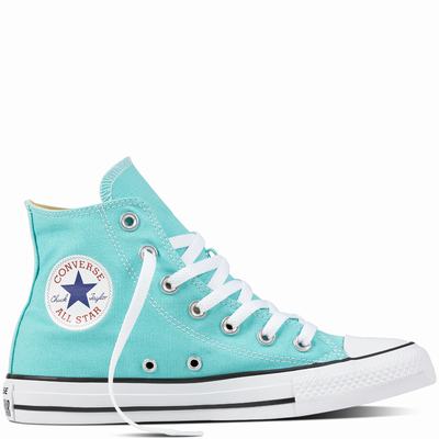 Converse Chuck Taylor All Star Classic High Tops Womens - Light Turquoise Shoes (915YMUEZ)